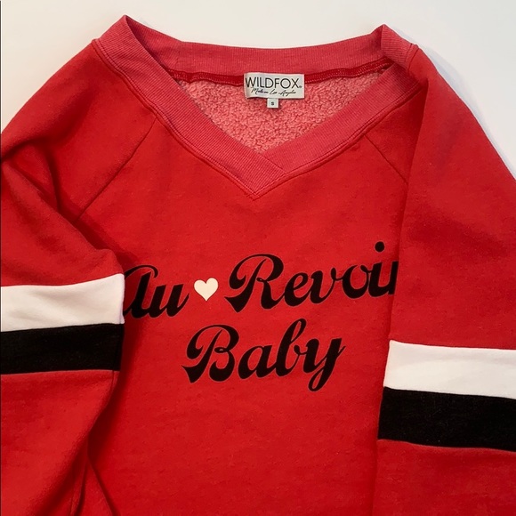 WILDFOX ‘Au Revoir Baby’ Sweatshirt Fleece Small - Picture 13 of 16